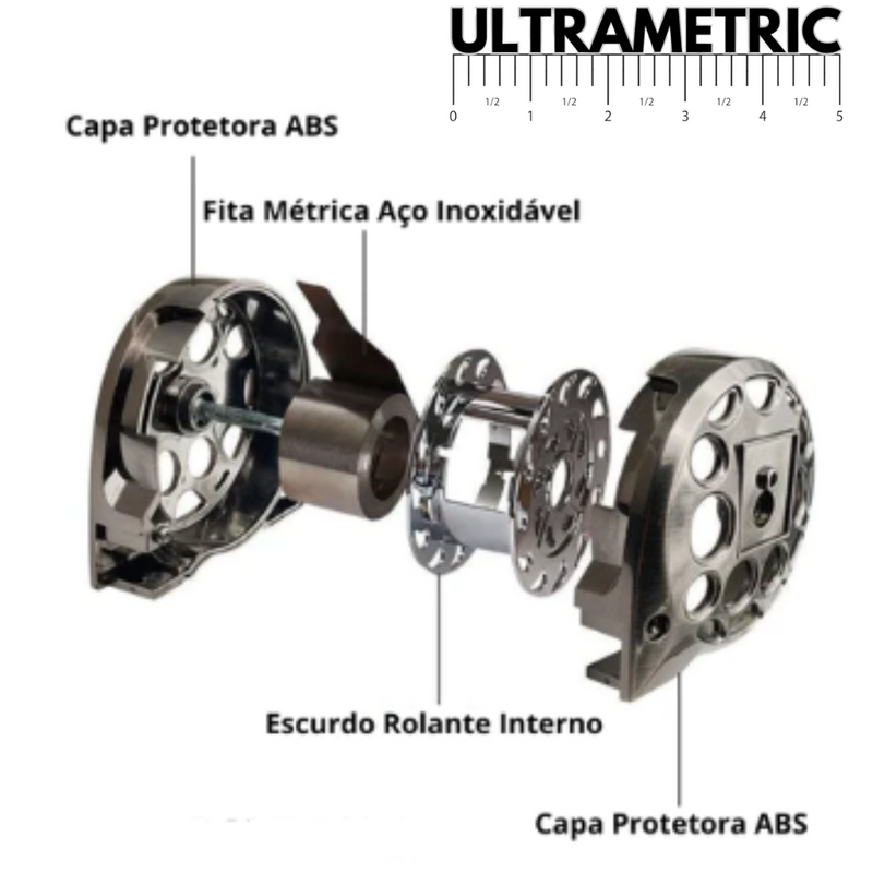 Trena "ULTRAMETRIC" de Aço Inoxidável Ultra Resistente