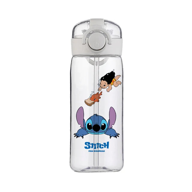 Garrafa de água personagem Stitch - Disney - Alta Qualidade