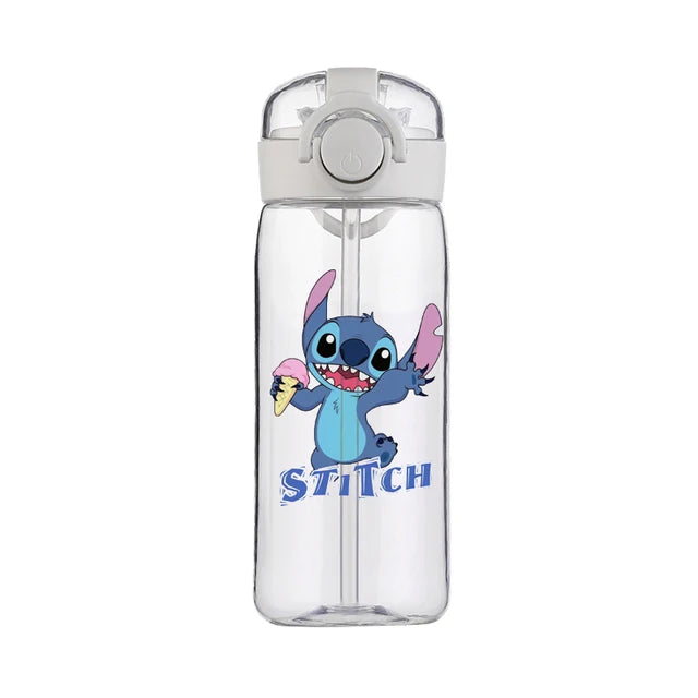 Garrafa de água personagem Stitch - Disney - Alta Qualidade