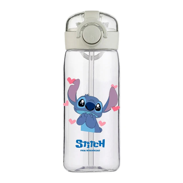 Garrafa de água personagem Stitch - Disney - Alta Qualidade