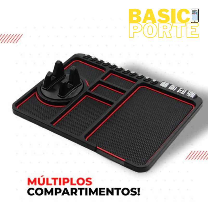 Tapete "BASICPORTE" Antiderrapante 3 em 1  para Painel Automotivo