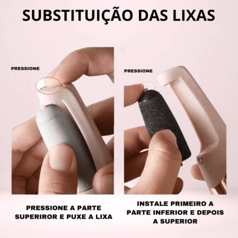 Lixa Elétrica Para Pés Removedora de Impurezas - PésClean