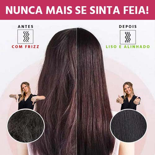 Escova Alisadora de Cabelos Bivolt 5 em 1 "Basic-Hair"