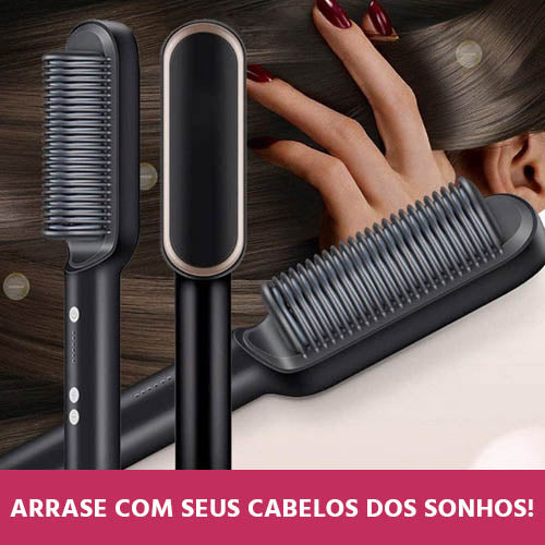 Escova Alisadora de Cabelos Bivolt 5 em 1 "Basic-Hair"