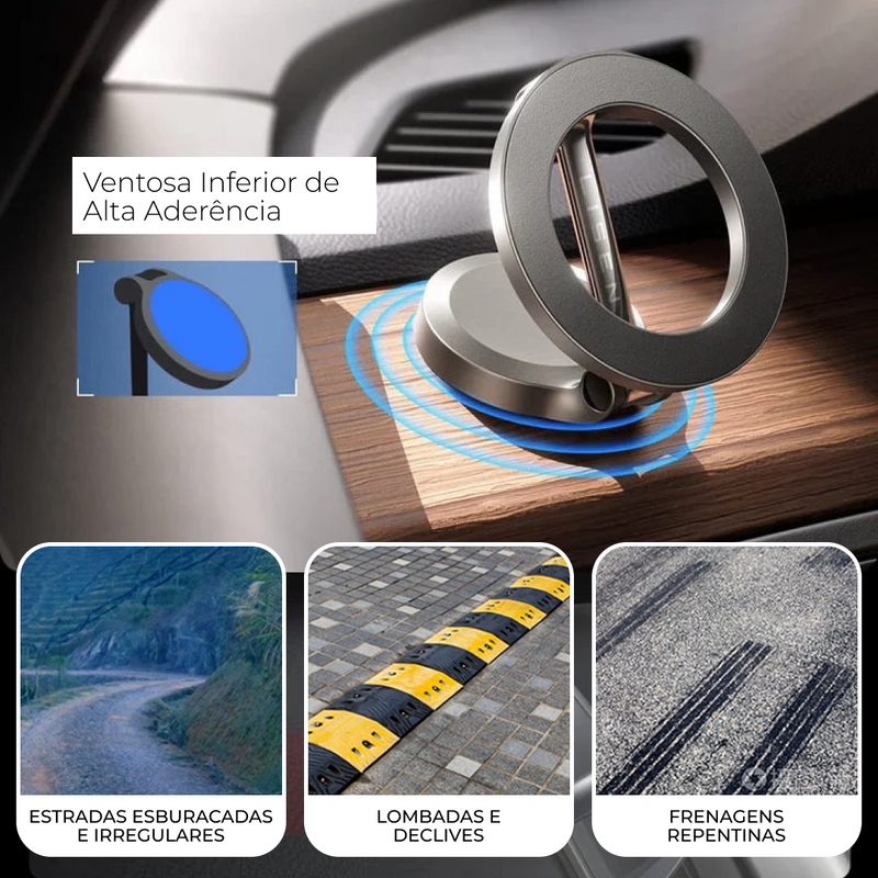 Suporte "CleanSafe" Automotivo Magnético - MagSafe